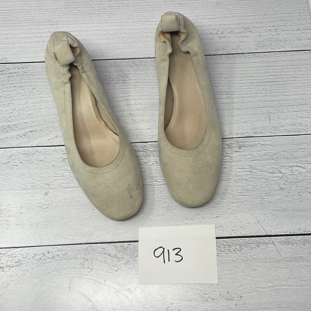 Everlane The Italian Leather Day Heels in Cream Suede 7 S41 - Picture 13 of 13